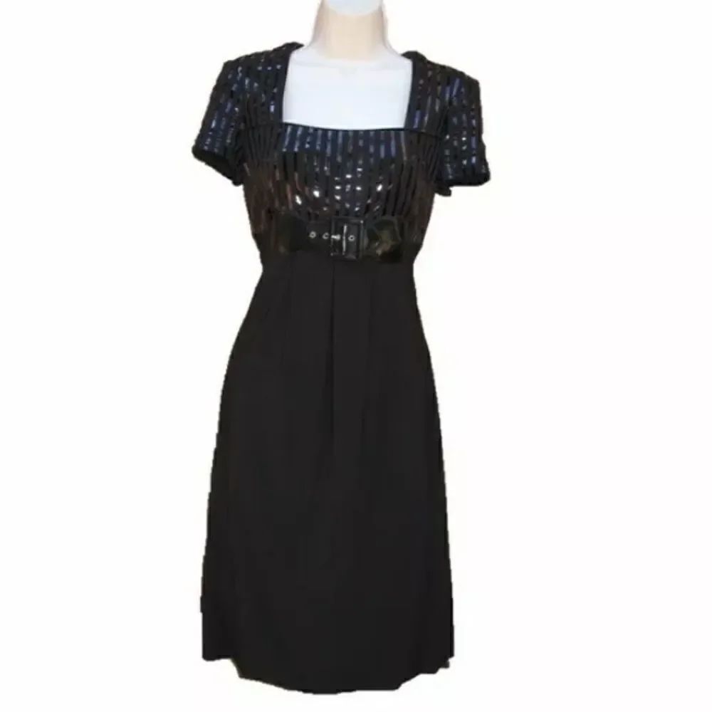 Joseph Ribkoff Black Belted Dress